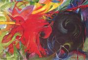 Franz Marc Fighting Forms (mk34) Germany oil painting artist